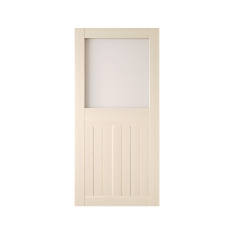 Porte de grange coulissante en bois massif non assemblé 26 po x 84 po Tinsmith, 26 po x 84 po