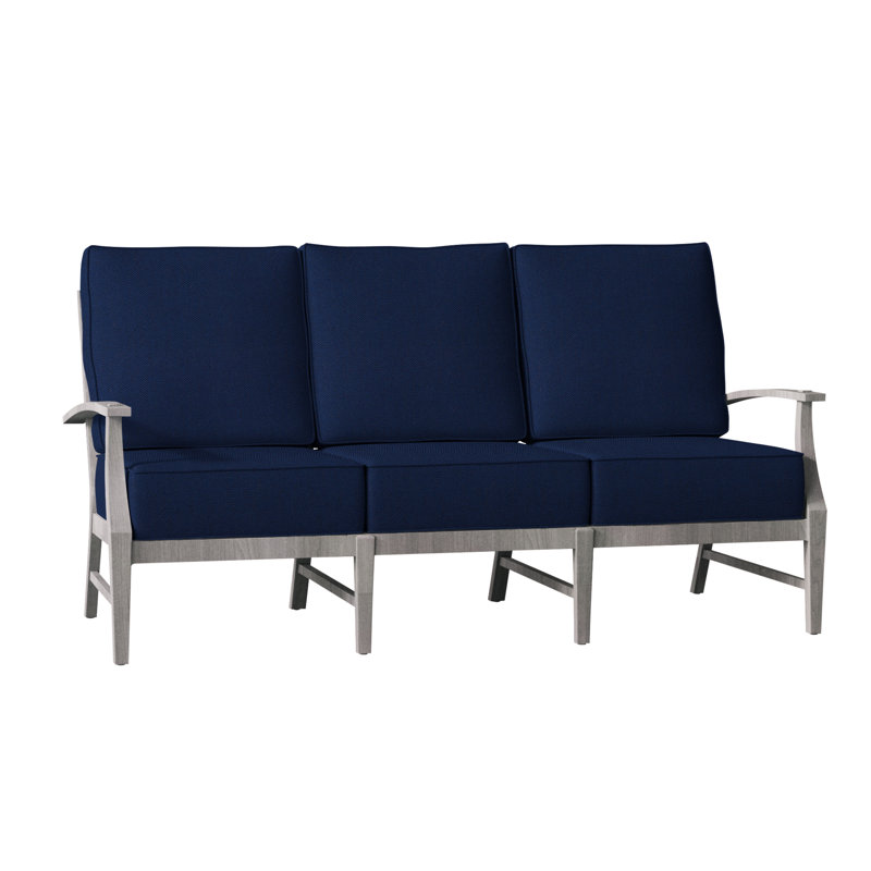 Canapé Croquet en teck - Huître, InsideOut® Rollo ‑ lin dentelle, Welt, Teck huître