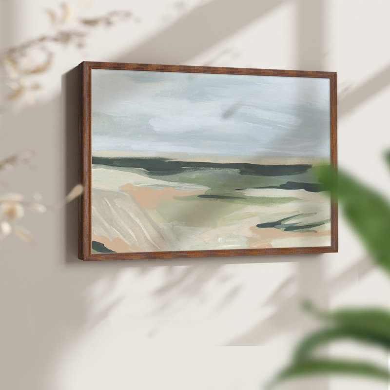 «Pastel Plains II», reproduction encadrée, Noyer, H 16 po x l 20 po