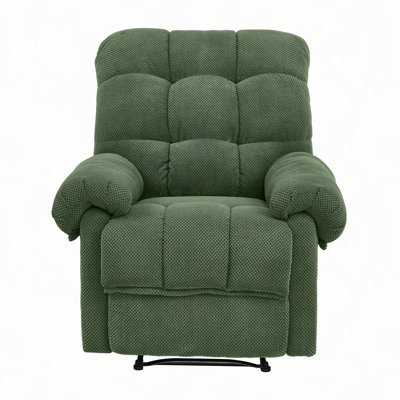 Recliner  Chair, Overstuffed Armchair, Manual Recliner, Living Room Seating, Reading Chair, Padded Footrest, Home Theater Seating, Ergonomic Lounge Chair, Soft Fabric Recliner,  Furniture.
