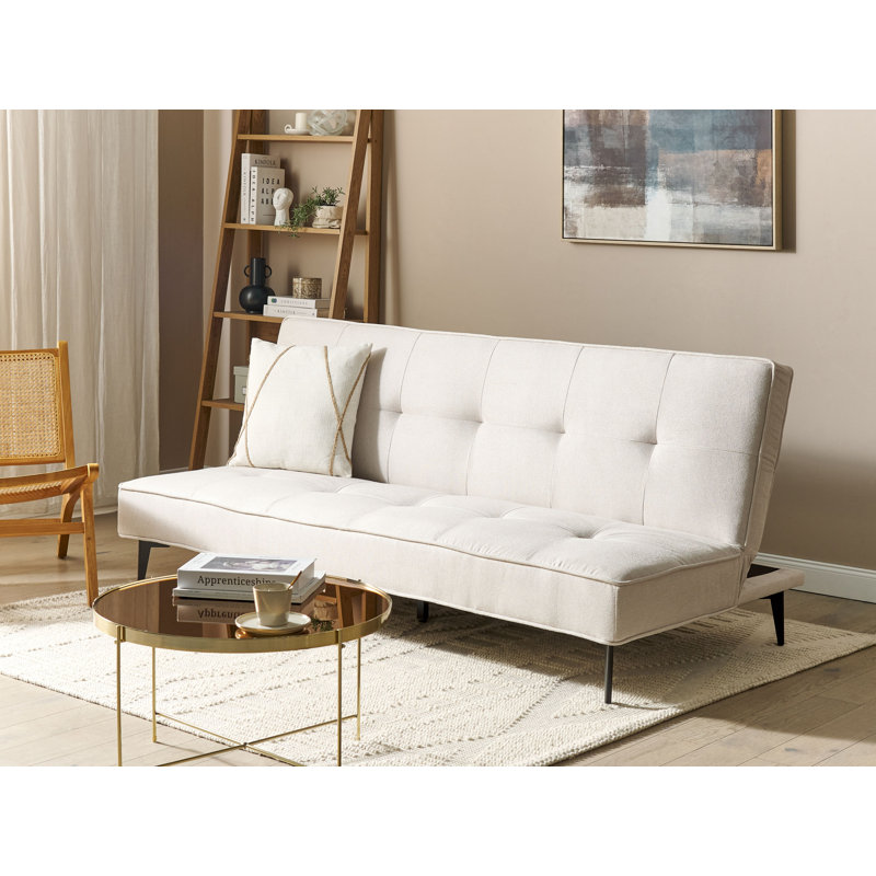 Jeromesville 3 Seater Sofa Bed, Beige