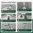 Adjustable 12" High Pressure Dual Shower Head with 9-Spray Handheld Shower-95024885