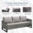 Naresa 3-Seat Patio Outdoor Sofa, All-Weather PE Wicker-1547632662-1547632653