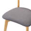 Ensemble de 2 chaises de salle à manger rembourrées de style Mid-Century moderne