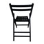 Chaise pliante de 4 personnes - en bois massif noir, siège à lattes pour un confort et une utilisation pratique, chaises de contrôle du poids de 220 lb en détente, polyvalente à l'intérieur et à l'extérieur, compacte, limitée-356317776-356317778