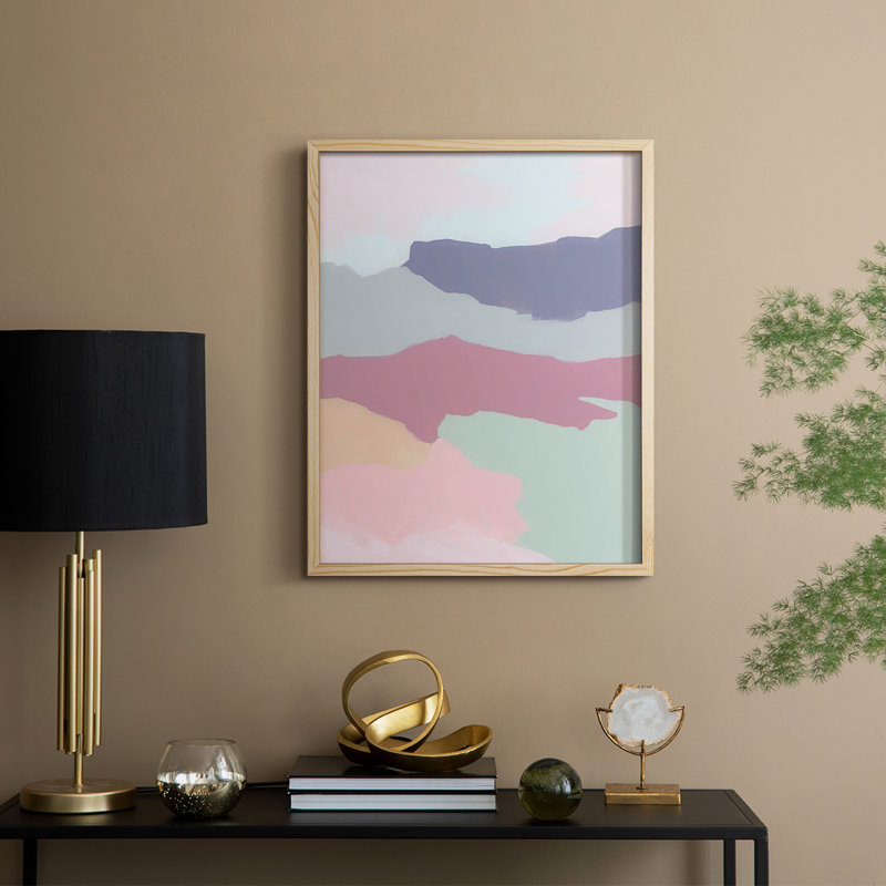 «Desert Prism I», reproduction encadrée - bois massif, H 11 po x l 9 po