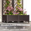 Outsunny Raised Garden Bed with Trellis, Plastic Planter Box, Brown-1499867633