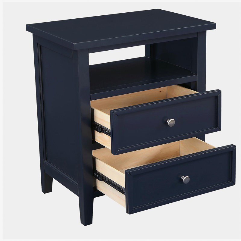 Weston Midnight Blue 2 Drawer Nightstand