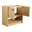 36" Bathroom Vanity, Freestanding Plywood Construction With 2 Doors, Water Resistance, Easy Assembly, American Design, Oak Sparkle Cabinet Plywood, Glow