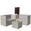 Ensemble de canapés modulaires d'extérieur 4 pièces
