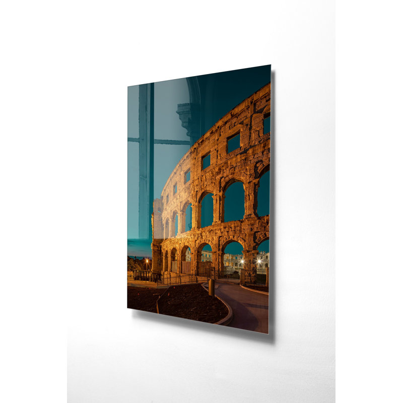 Superbe peinture murale en verre trempé 27,6 po x 39,4 po | 100% verre trempé, épaisseur: 0,16 pouce | Décoration élégante pour le salon ou le bureau, durable et facile à nettoyer, idée de cadeau parfaite