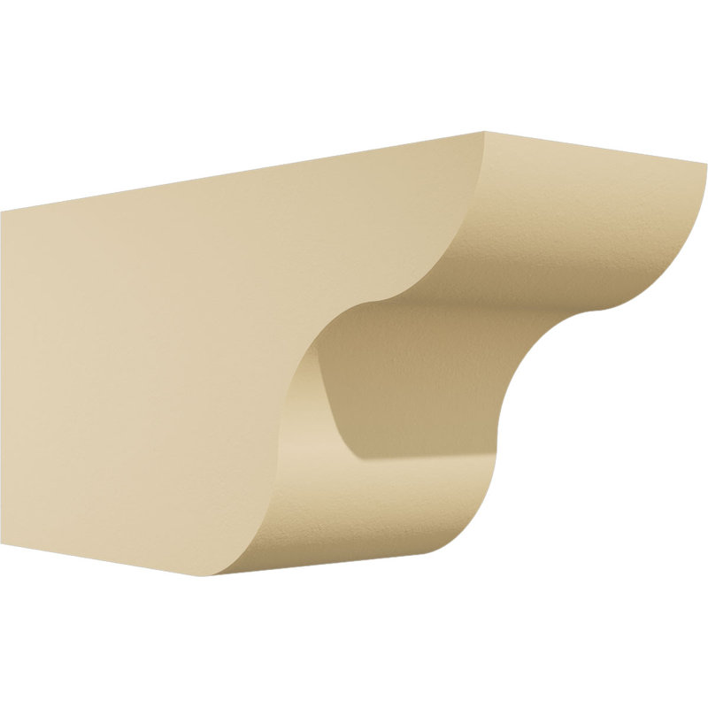 Queue de chevron en uréthane standard caramel l 6 po x H 8 po x L 16 po, H 8 po x l 16 po x P 6 po