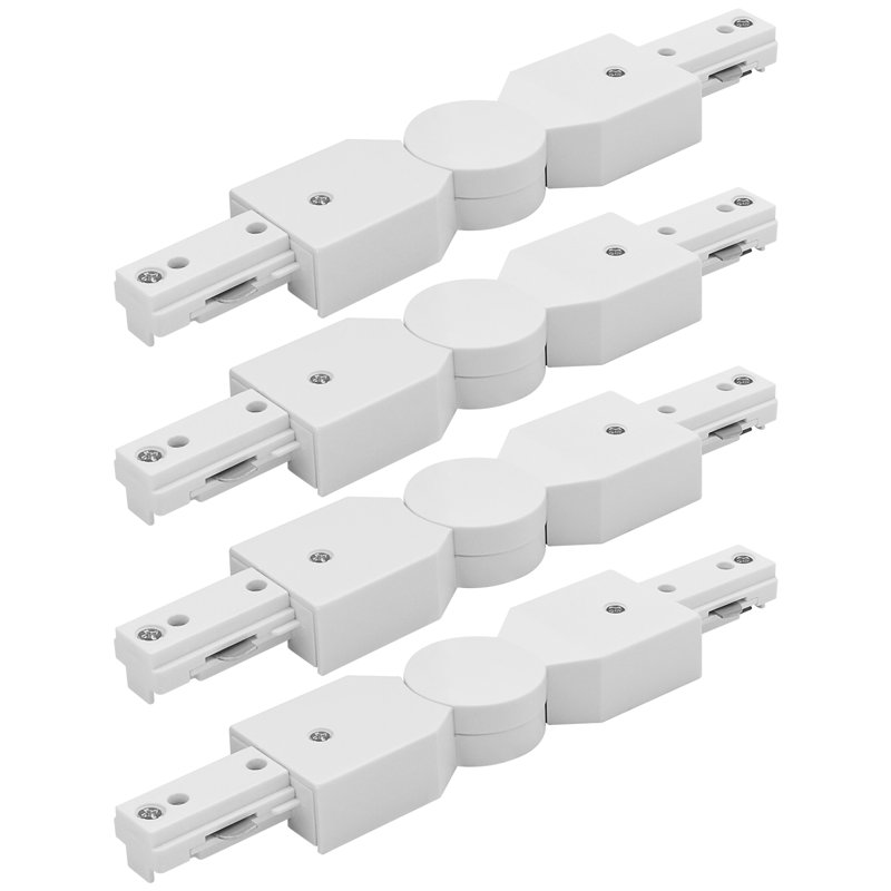 Connecteur d'éclairage sur rail Luxrit, Blanc