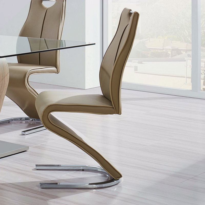 Chaises de salle à manger (ensemble de 2), Brun