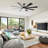 Vaczon 72" Smart Dimmable LED Ceiling Fan with 3CCT LED Lights, 6-Speed Reversible DC Motor, Timer, Remote and App Control-1351850964