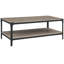 Table basse bicolore avec tablette de rangement inférieure Feickert-33392094