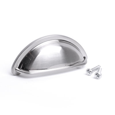 Kitchen Cabinet Door Drawer Cupboard Ariel Cup Handle (Pack Of 20, Black)