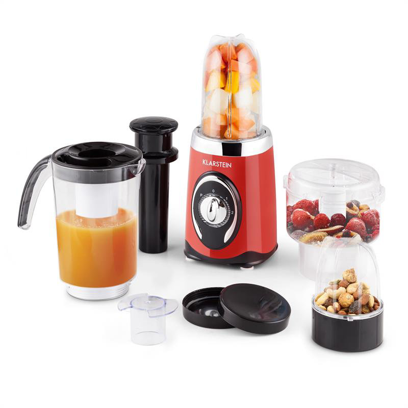 Klarstein 3 Speed 1000ml Countertop Blender, Red