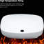 Lavabo vasque semi-encastré en céramique blanche de 20 po x 15 po pour la salle de bain, teinture, nettoyage sans effort, lavabo de salle de bain à drain standard, efficacité spatiale, coins légèrement arrondis, peu d'entretien