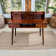 Calman Solid Wood Writing Desk with Power Outlet