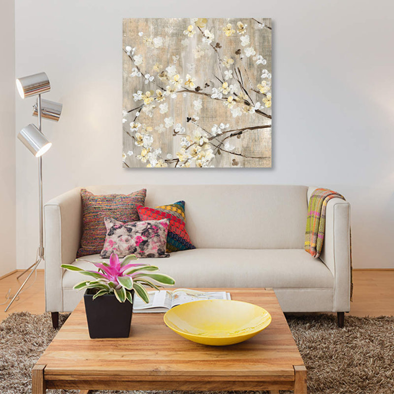 «Pearls», reproduction sur toile, H 26 po x l 26 po x P 1,5 po, Pas de tapis, Toile tendue