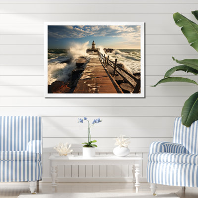 Piers Edge I - Coastal Pier Canvas Wall Art