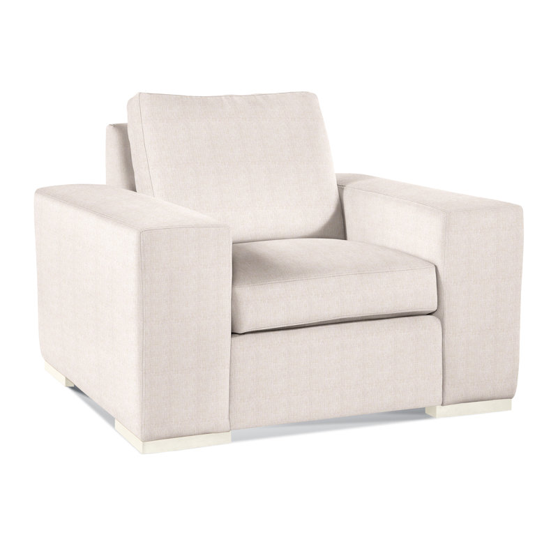 Memphis Armchair, White Sugar Performance; 0863-91, Honey