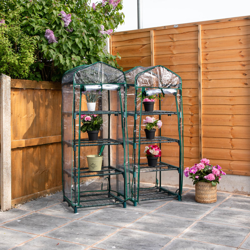 130m Outdoor Garden Patio Mini Greenhouse with 4 Shelves