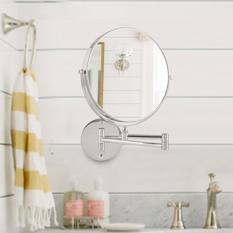 Miroir de maquillage et de rasage, Chrome poli, 10