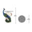 Table de bout Staverden Castle Peacock Figurine