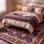 Tapis Birch2 traditionnel à motif floral intégral or rose gris ivoire, lavable à la machine, antidérapant, à poils courts, pour l'intérieur et l'extérieur, adapté aux animaux domestiques, idéal pour le salon, la chambre, la salle à manger, l'entrée, le couloir ou le bureau.-340143180