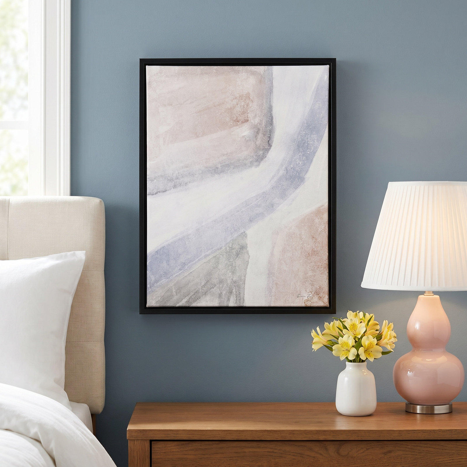 Helmsford "Soften 1" Painting, Black, 11.5" H x 9.5" W x 2" D