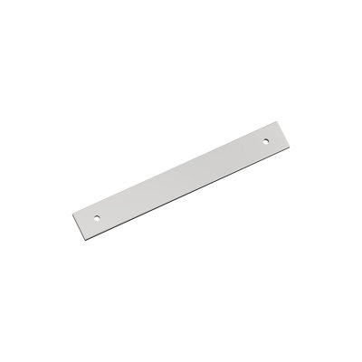 Ladera 6-5/16 inch (160mm) Center-to-Center Rectangle Polished Chrome Cabinet Pull Backplate