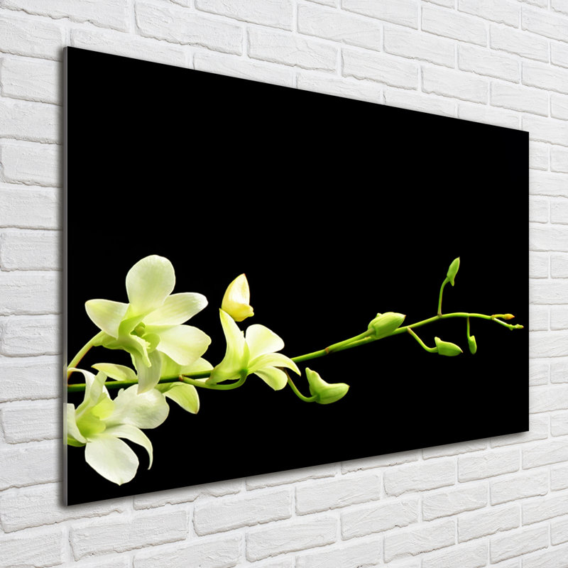 Orchid - No Frame Print on Glass