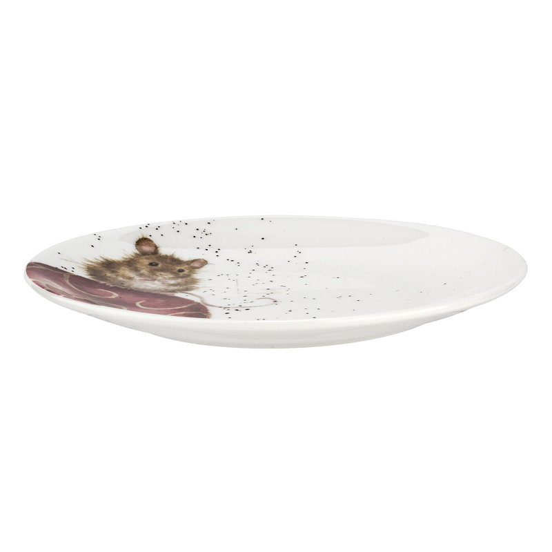 Royal Worcester - Planche rww-Wrendale Designs 6,5 po (chien et souris)