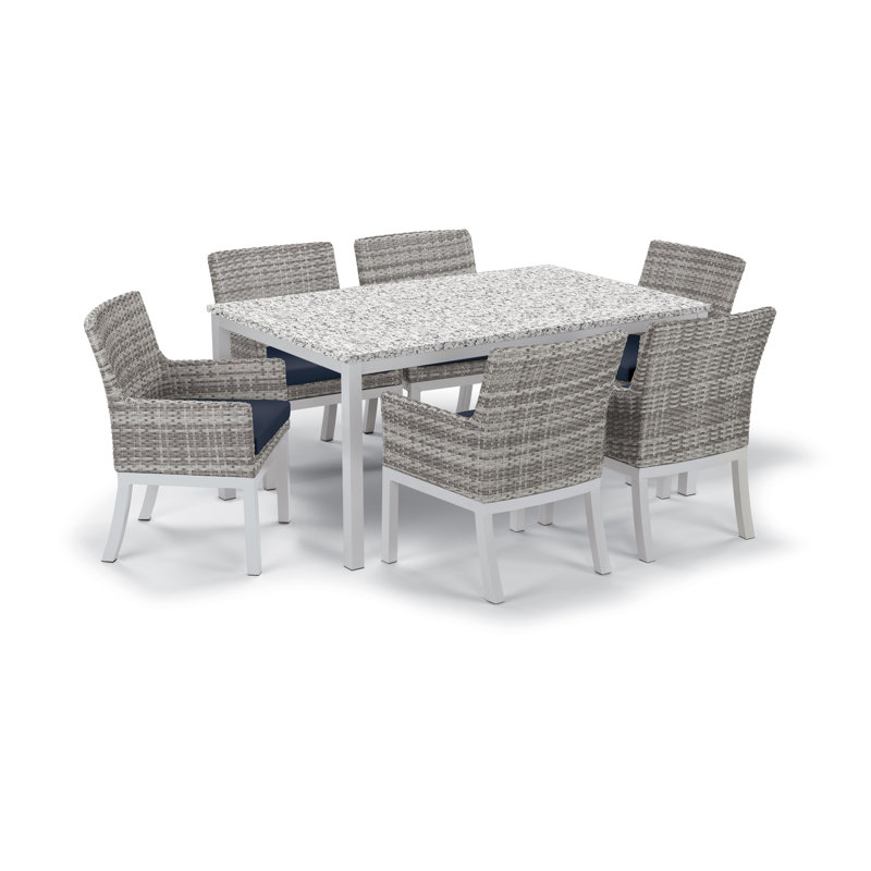 Travira Outdoor Dining Table, Ash