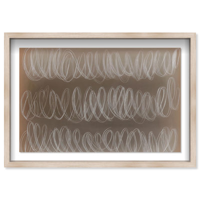 Oliver Gal Coastal Mirage IV Abstract - Luxury Shadowbox Framed Wall Art