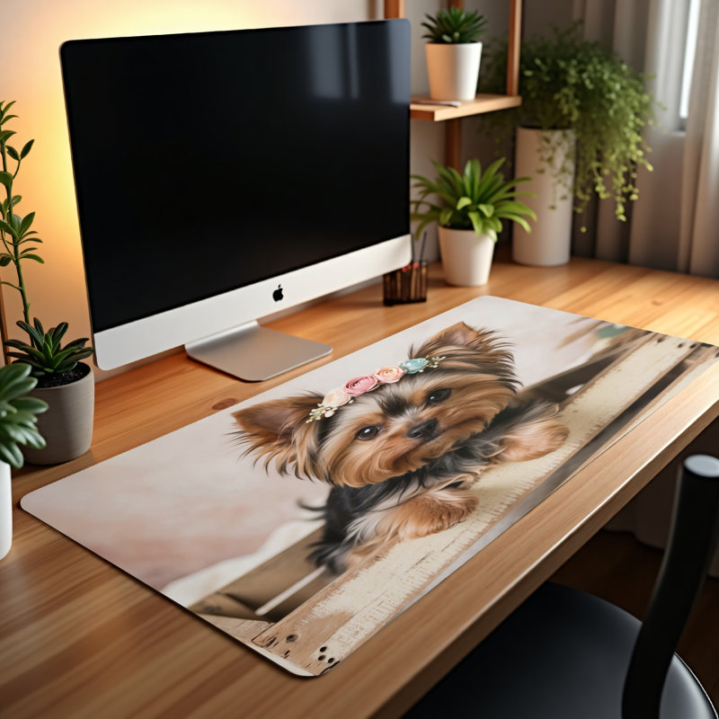 Polyester Desk Pad, 14.4x12.1