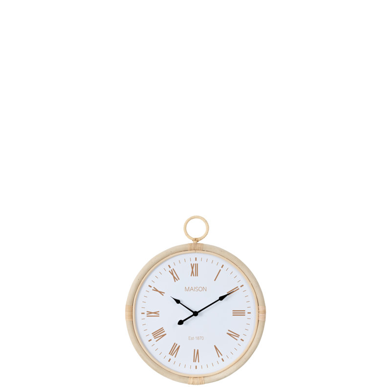 Spring / Summer 2024 Rattan Wall Clock, 37 H x 37 W x 2.50 D cm