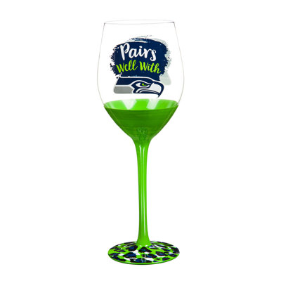NFL 17 oz. Verre à vin avec boîte-cadeau