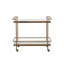 Gavriella Metal Bar Cart - White
