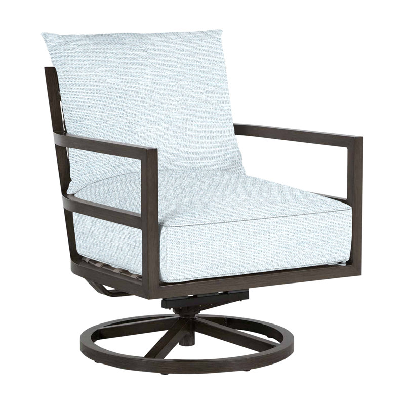 Santa Barbara Swivel Patio Chair, Welt, Paper Sky, Standard Plus