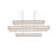 Luminaire suspendu triple DEL rectangulaire en chrome Maart 42 po Maart-1908804131-1908804129