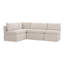 Fable Slipcover Dining Banquette U-Shape Beige 121In-32950339-32950350