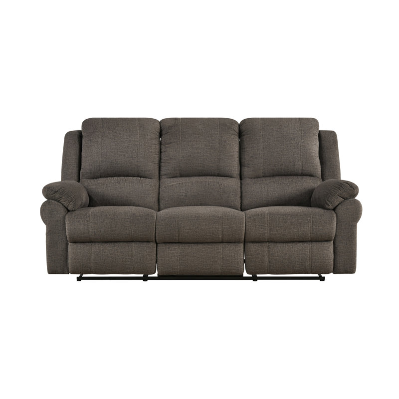 Canapé inclinable, chenille brune, Brown
