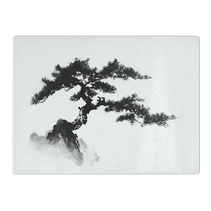Japanese Tree Vol.1  Glass Chopping Board