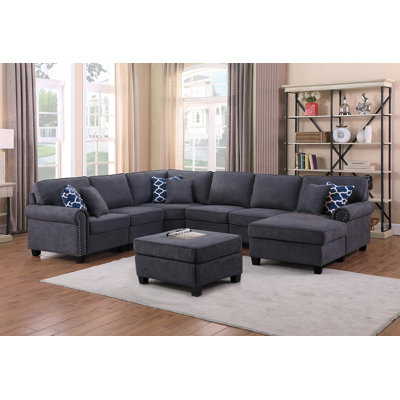 Alipio Upholstered U-Shaped Sectional Left Hand Facing