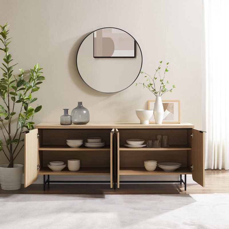 Kitchen Side Cabinet Buffet Table