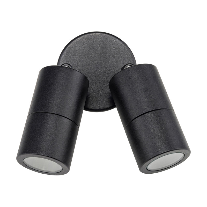 Eden 2 - Bulb 11cm H Outdoor Armed Sconce, Black