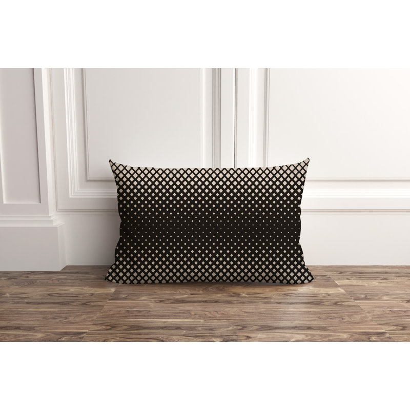 Housse et insert de coussin extérieur carré Wright, 14 po x 20 po, Chocolat, Rectangle